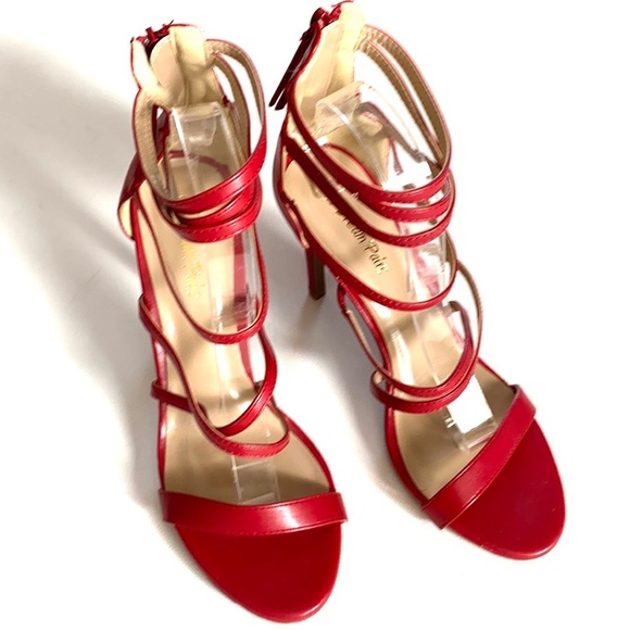 DREAM PAIRS Womens Open Toe Ankle Strappy Back Zipper Heeled Sandals, Size 9 1/2 - Picture 2 of 14